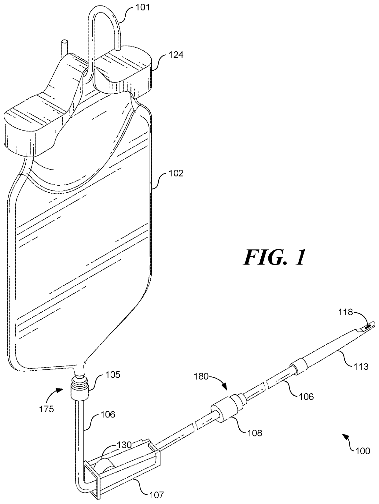 Anti-reflux enema bag with pulley restrictor