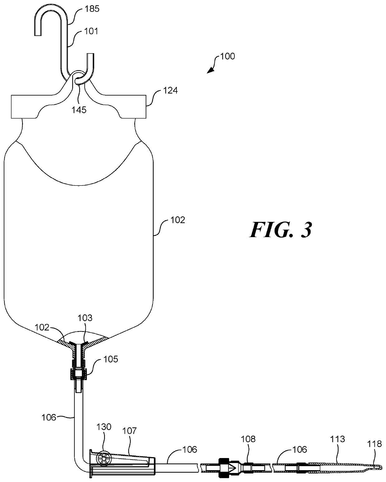 Anti-reflux enema bag with pulley restrictor