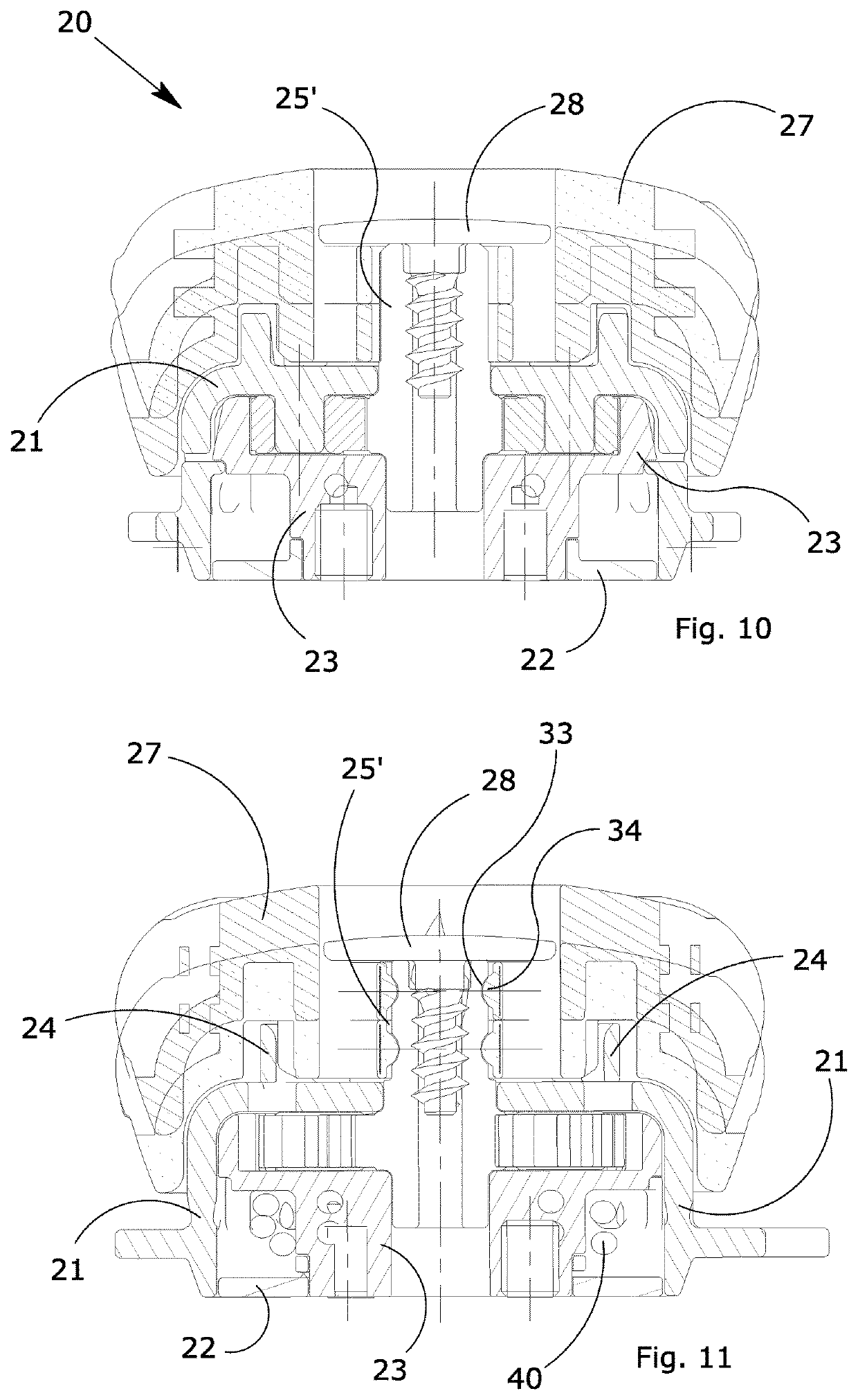 Manually operated rotative locking device for orthopedic orthoses or braces