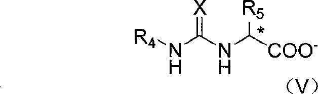 Ionic compound containing chiral amine-thiourea (urea) and its preparation method and application