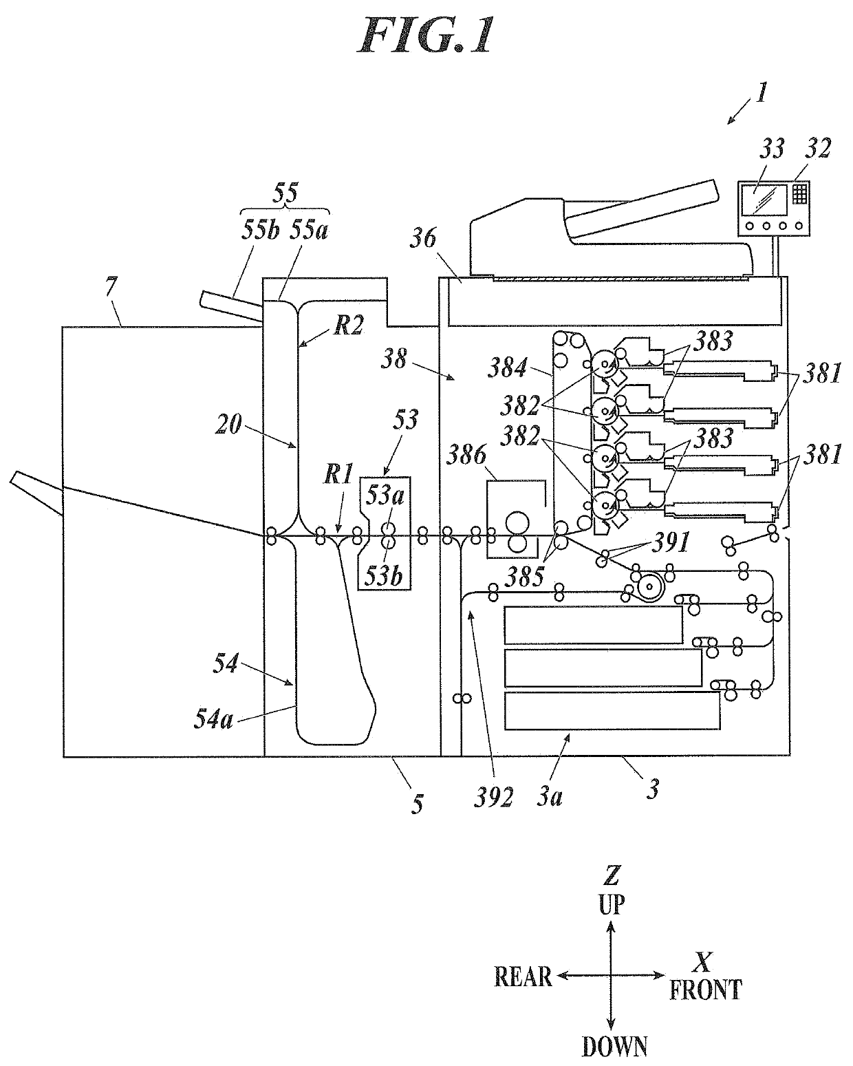 Paper reversing apparatus, image forming system and computer readable storage medium storing program