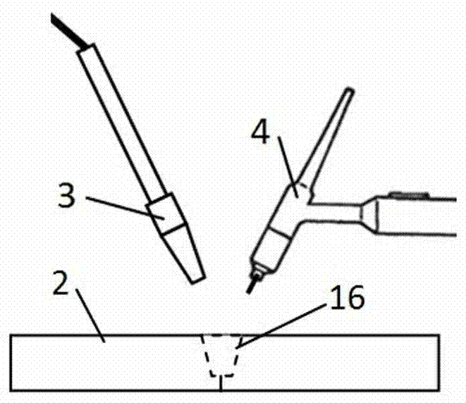 Alloy powder filling tungsten argon arc welding method for aluminum alloys