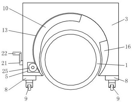 Large steel pipe temporary transfer device for construction