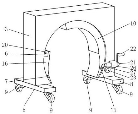 Large steel pipe temporary transfer device for construction