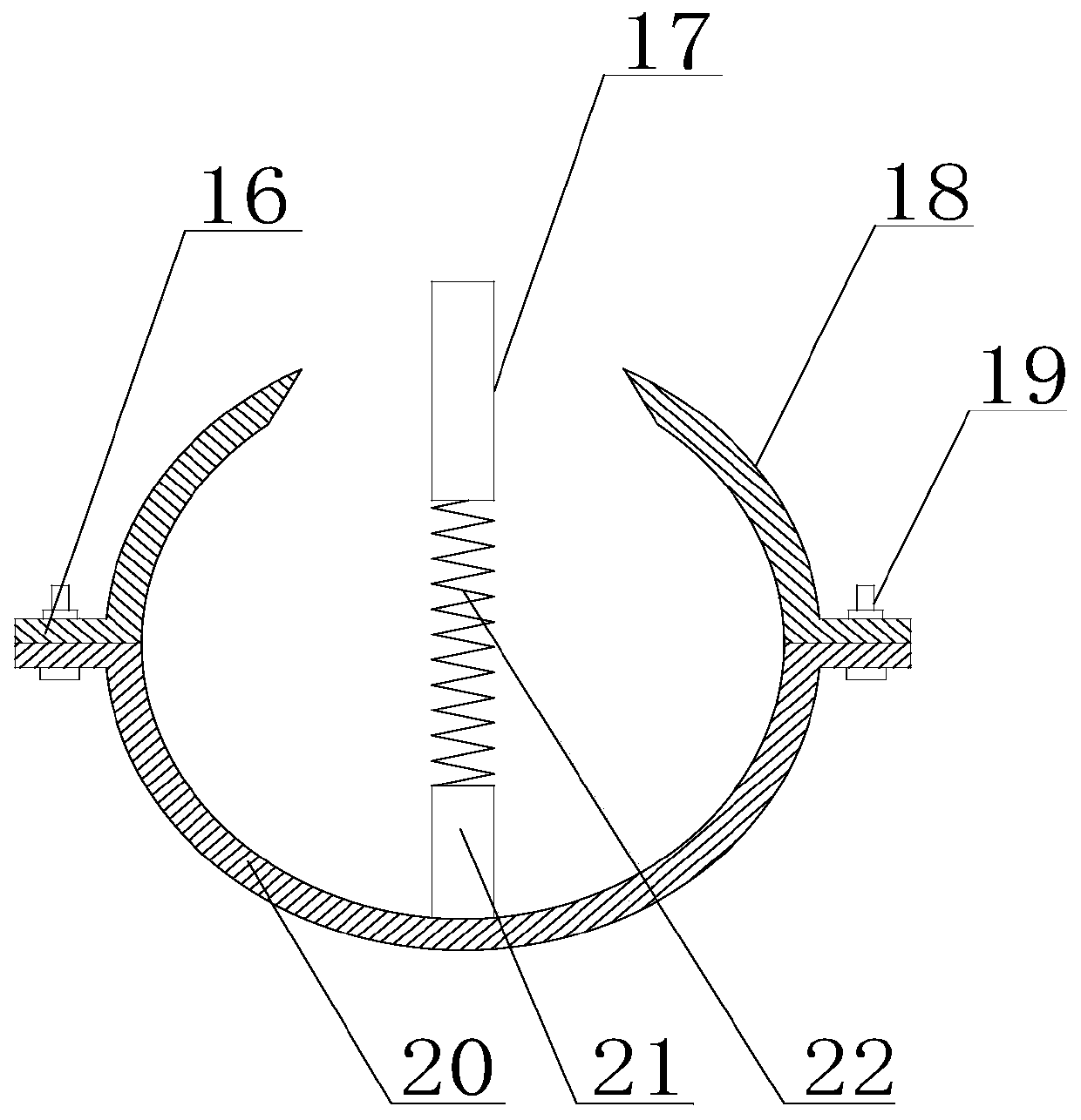 Starching device applied based on glass fiber yarn