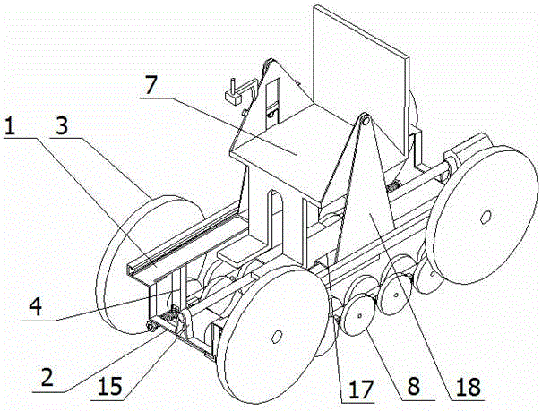 Wheelchair capable of walking up and down stairs