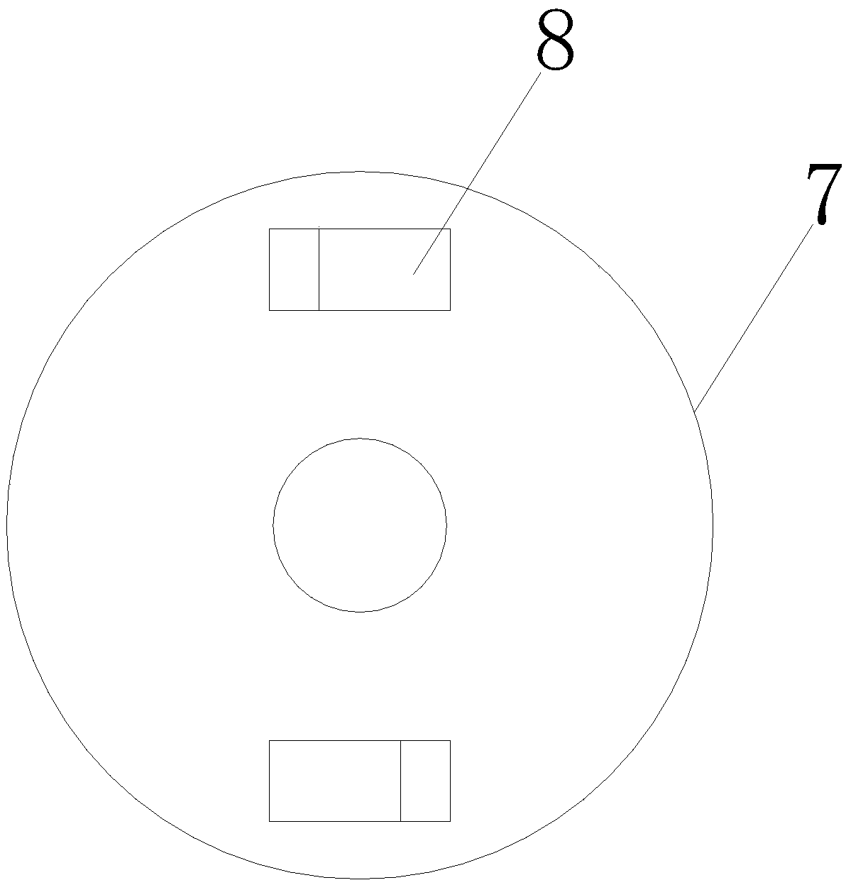 Anti-blocking round hopper scale