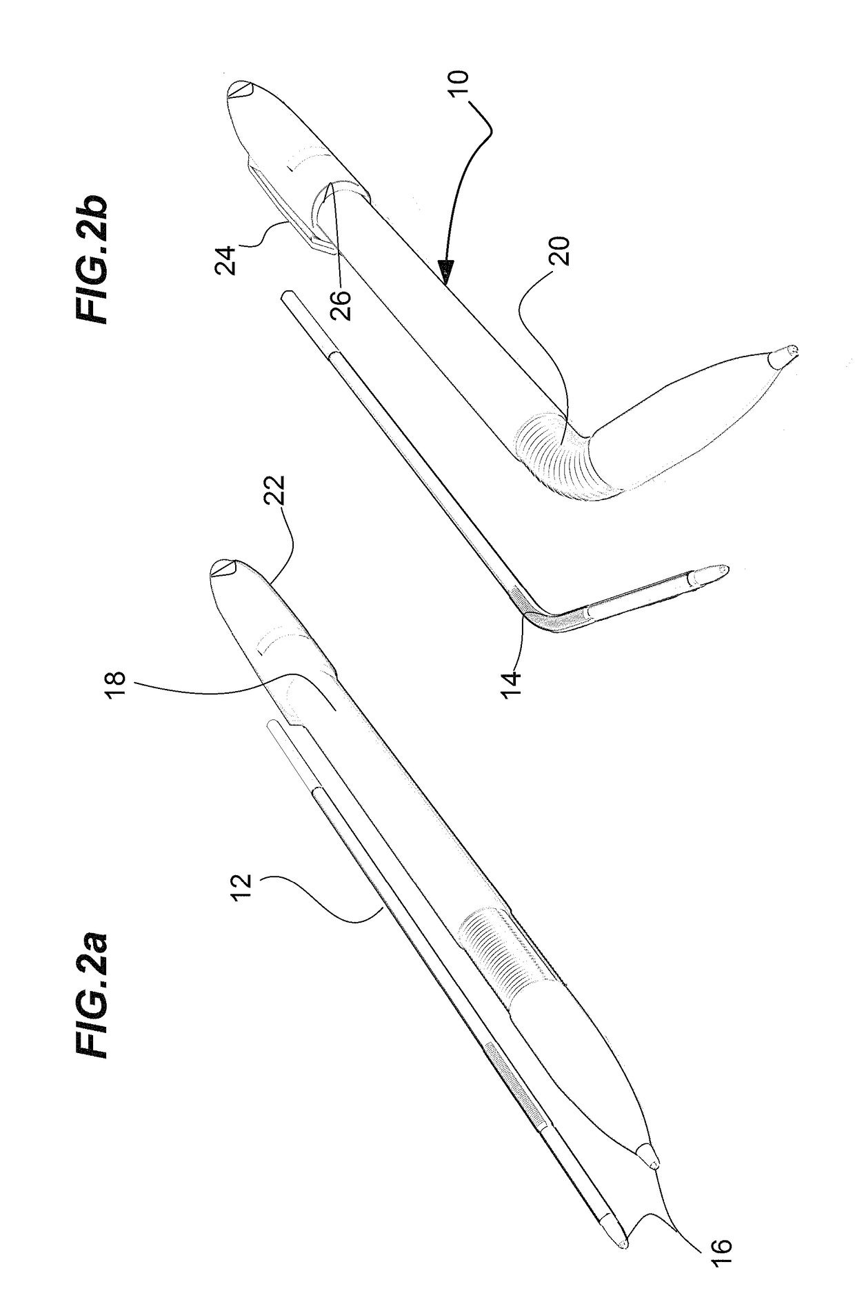 Angle-adjustable, gravity flow ink refill and pen