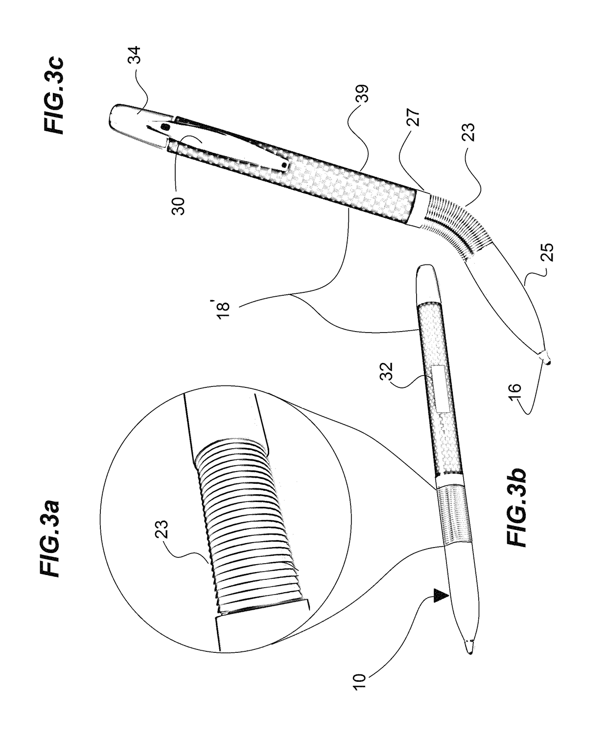 Angle-adjustable, gravity flow ink refill and pen