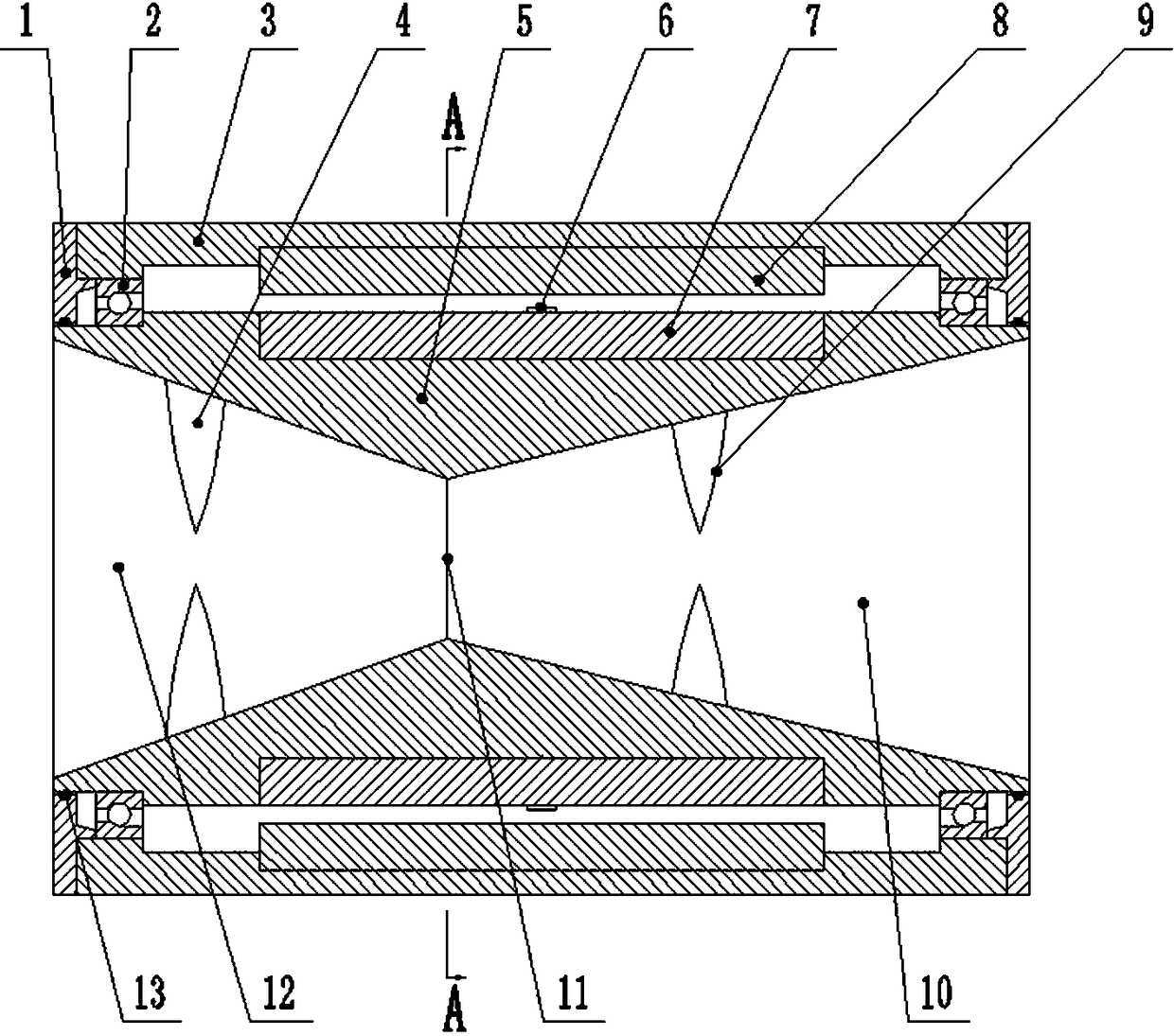 Non-shaft propeller