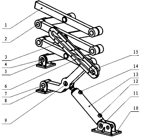 Vehicle-mounted foldable hydraulic suspension arm device