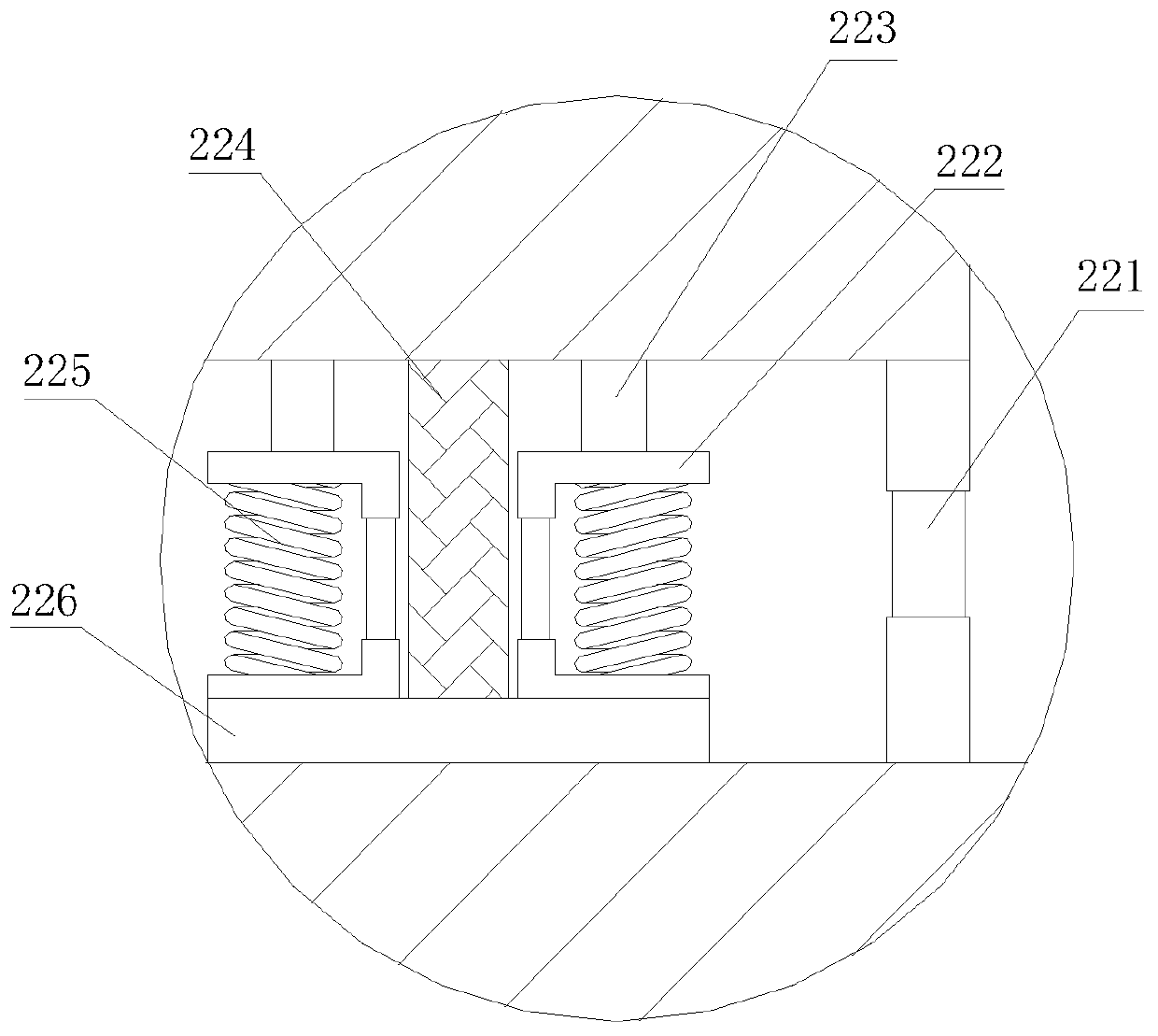 Gluing device for multi-layer solid wood composite floor machining