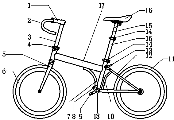 Folding bicycle