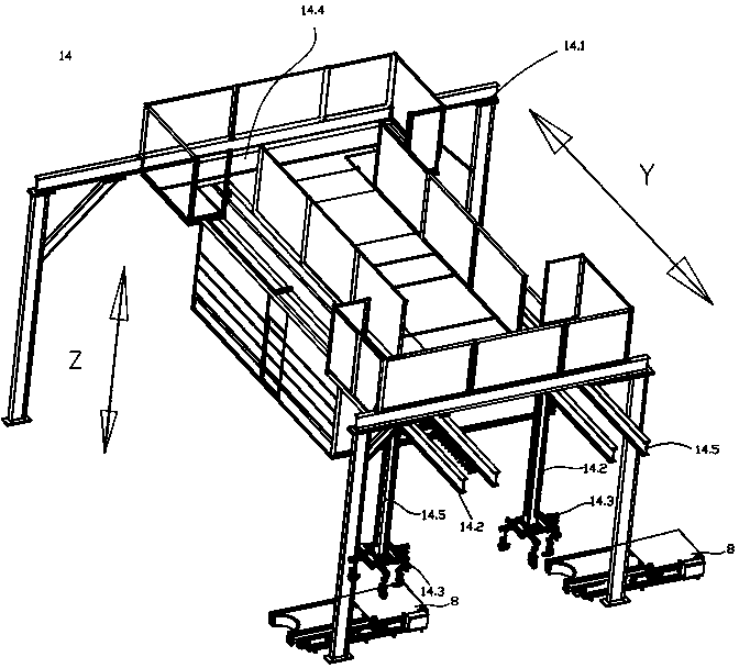 C column welding production line and C column welding processing method