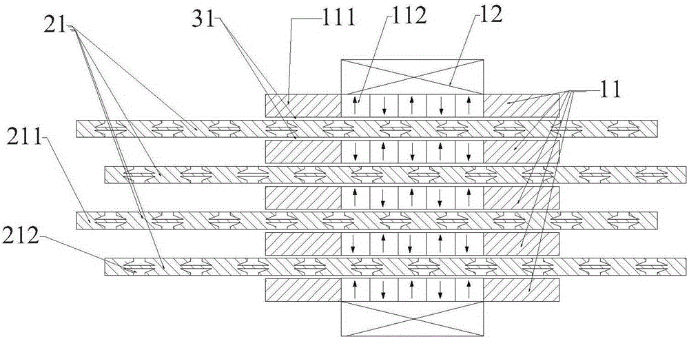 Three-dimensional flux permanent magnet linear motor with multi-air gap independent winding structure