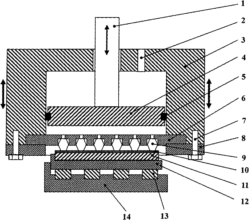 Diamond grinding material sequential arraying system and method