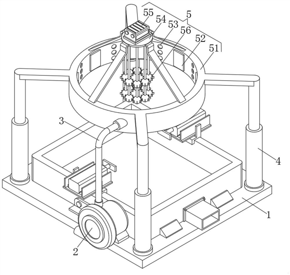 Water-free dust removal drilling platform for new energy automobile manufacturing