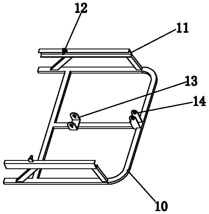 Leg structure shaped like Chinese character 'shan' capable of being stored and massage chair thereof