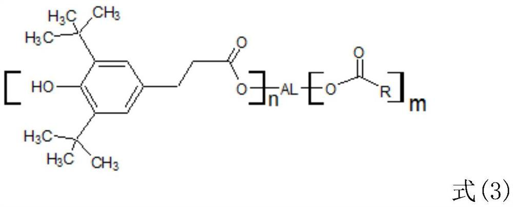 Hindered phenol antioxidant with new structure and preparation method thereof