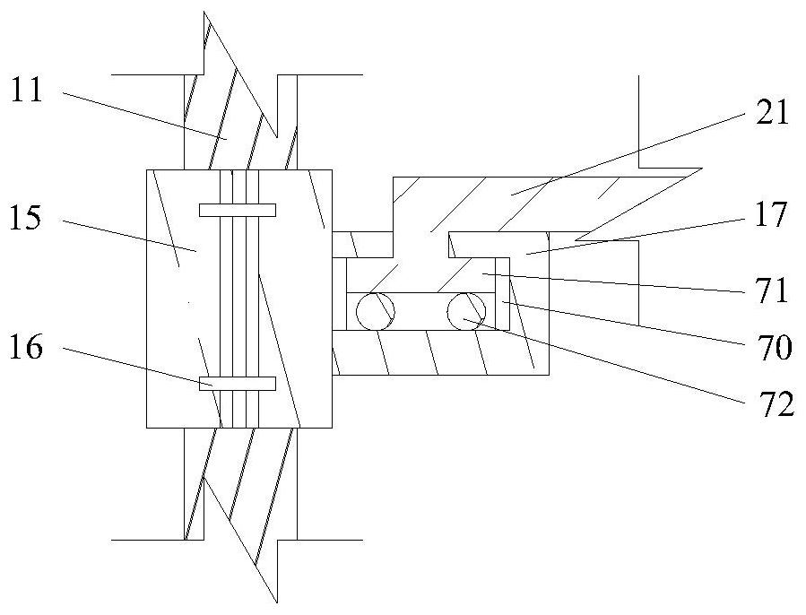 Post-cast belt structure and construction method