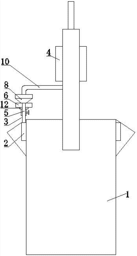 High-end casting following nucleating agent injection device