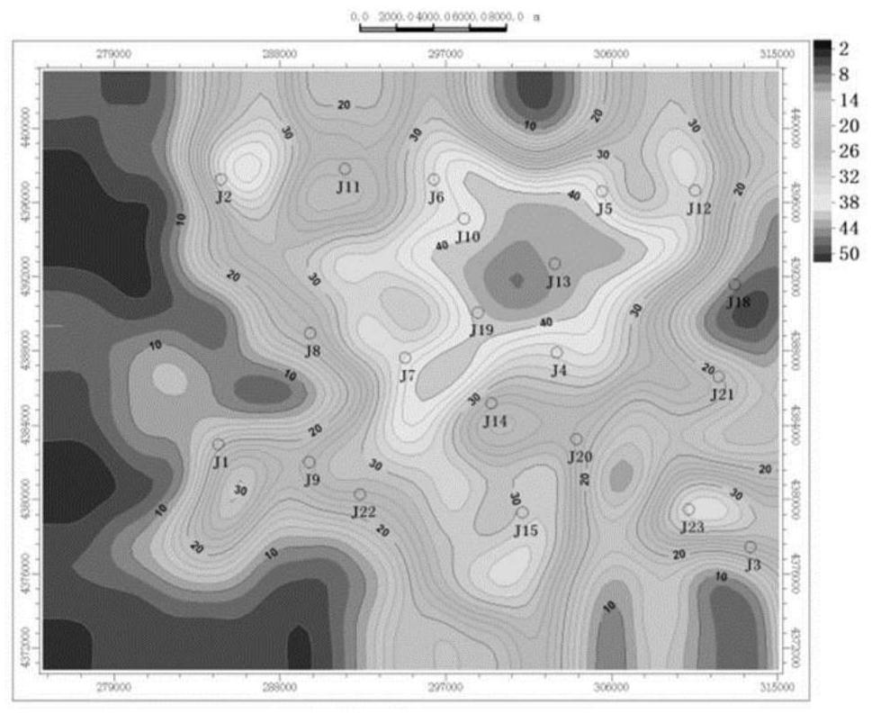 Depicting method for constraining small-scale sedimentary microfacies by using large-scale seismic data