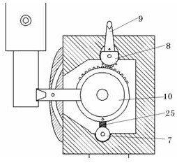 Angle adjustment device for photographic camera