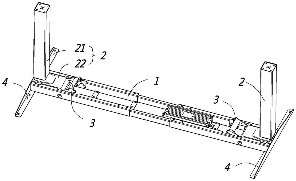 Table frame convenient to assemble