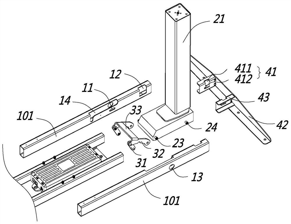 Table frame convenient to assemble