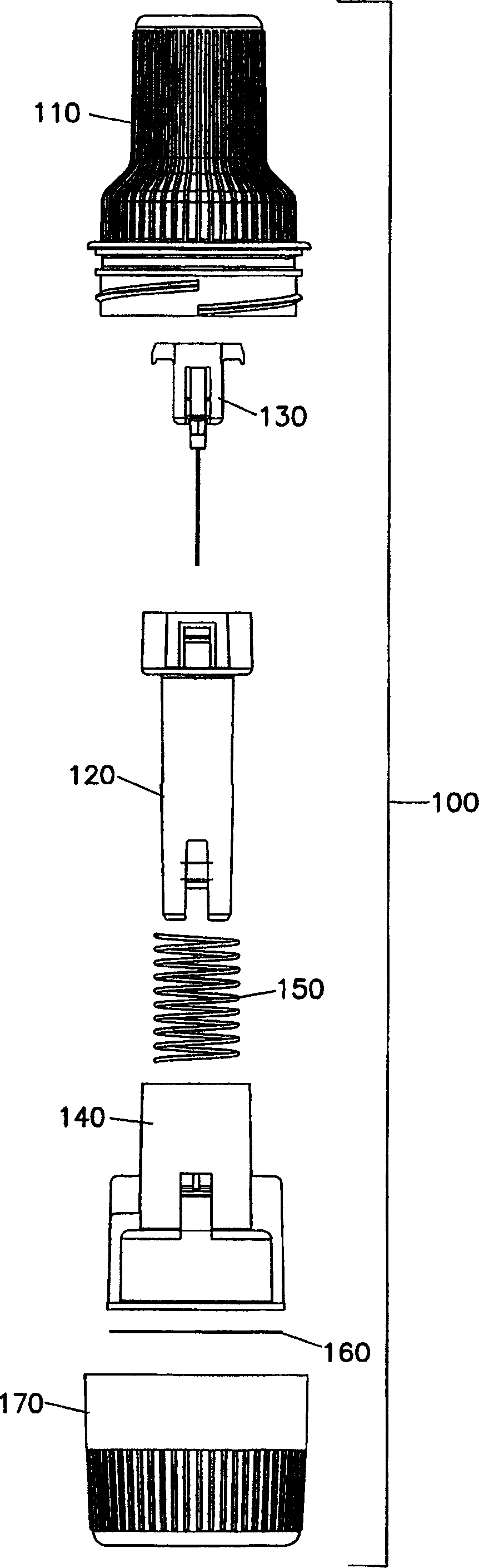 Device and method for insertion of a cannula of an infusion device