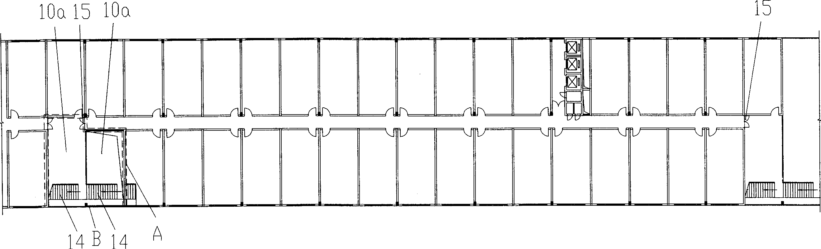 Multilayered or highrise building