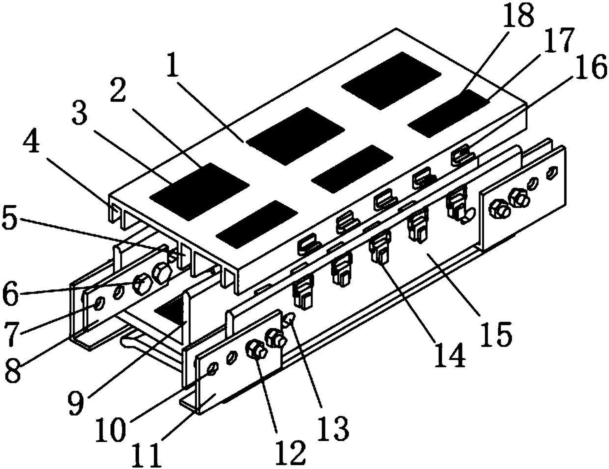 Aluminum alloy cable tray with high heat dissipation performance