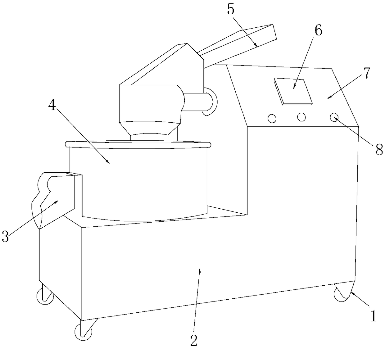 Extrusion and rounding integrated machine for pharmacy