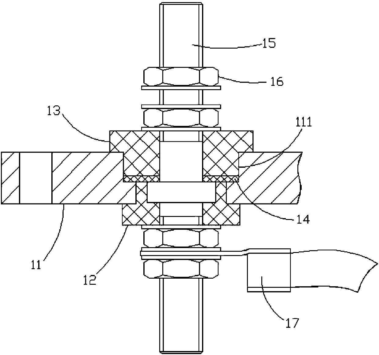 Vacuum sealed electrical wire outlet structure