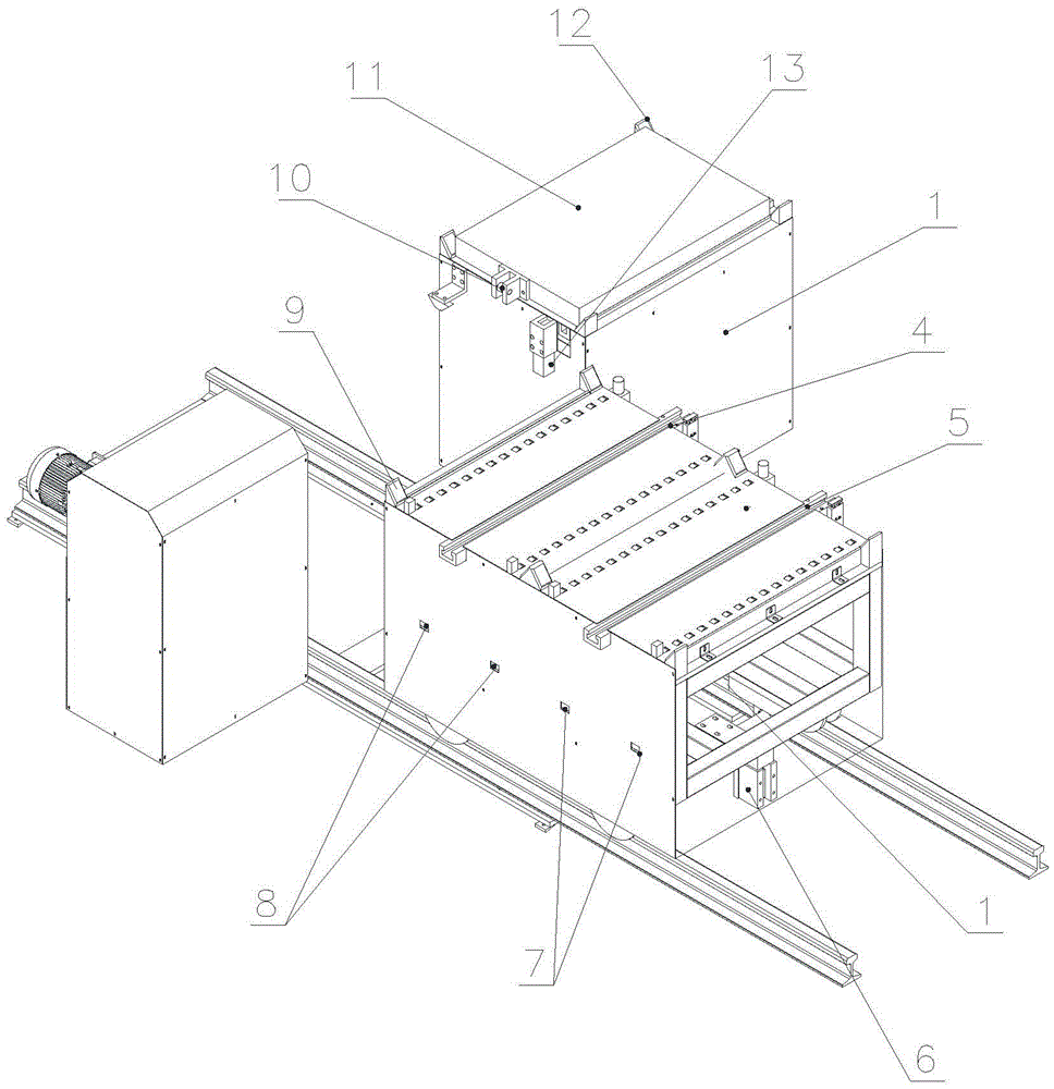 Full-automatic mold replacing trolley system