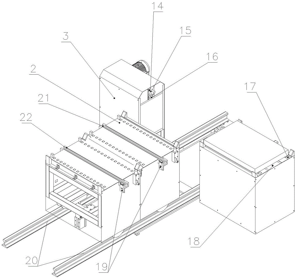 Full-automatic mold replacing trolley system