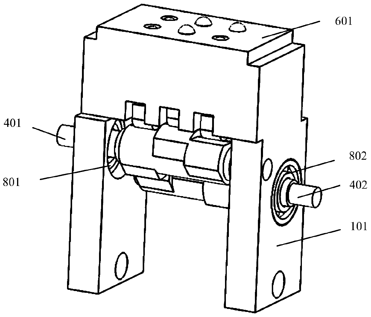 A cam-driven braille display module