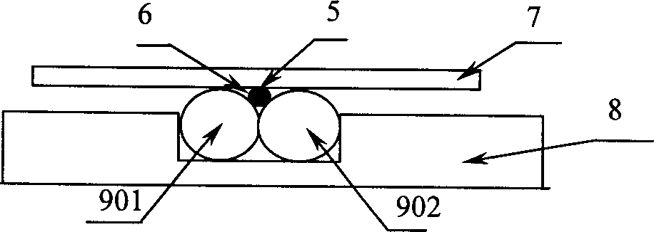 Bidirectional stress tuner of optical fibre raster