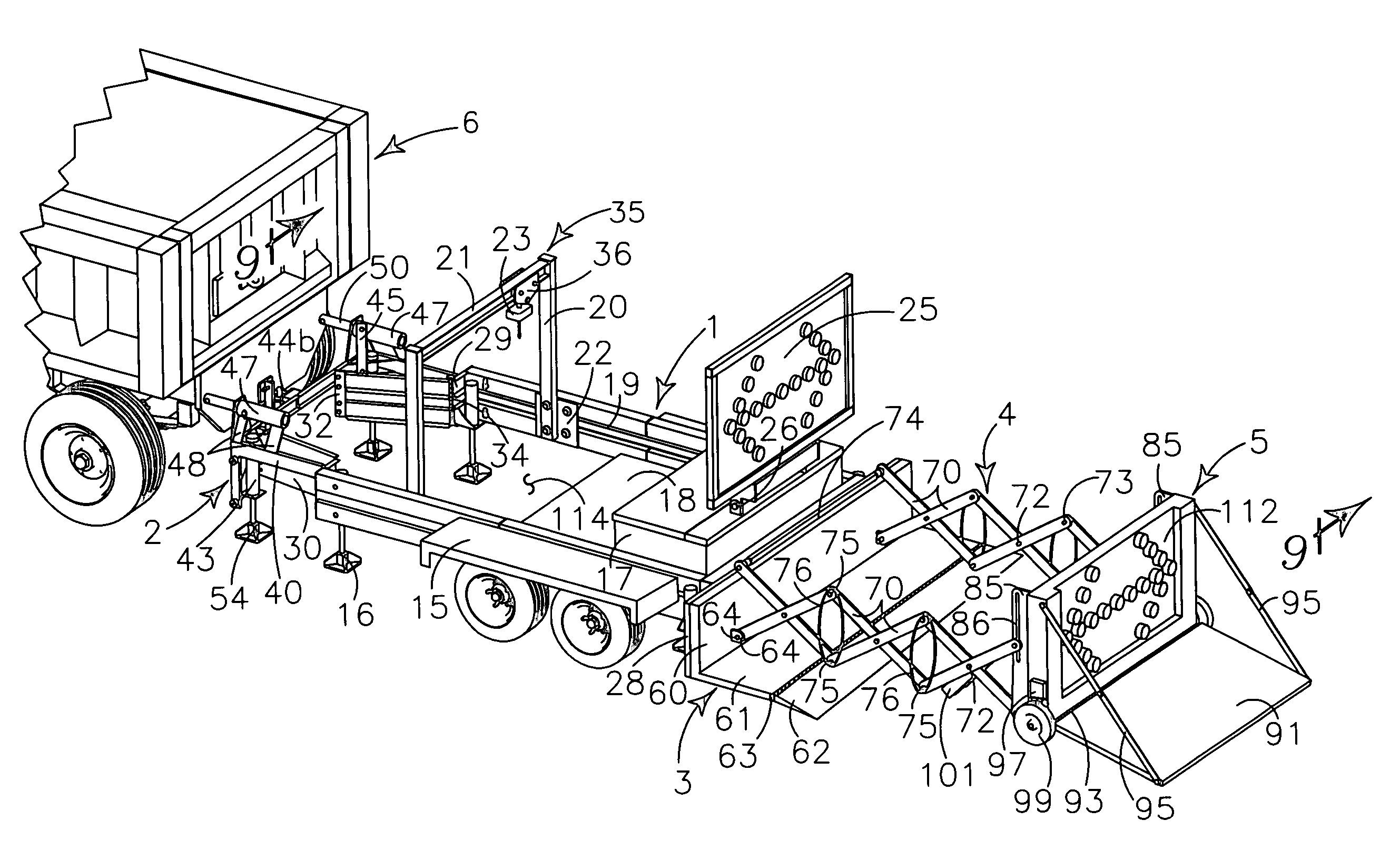 Utility trailer and safety barrier for street repair