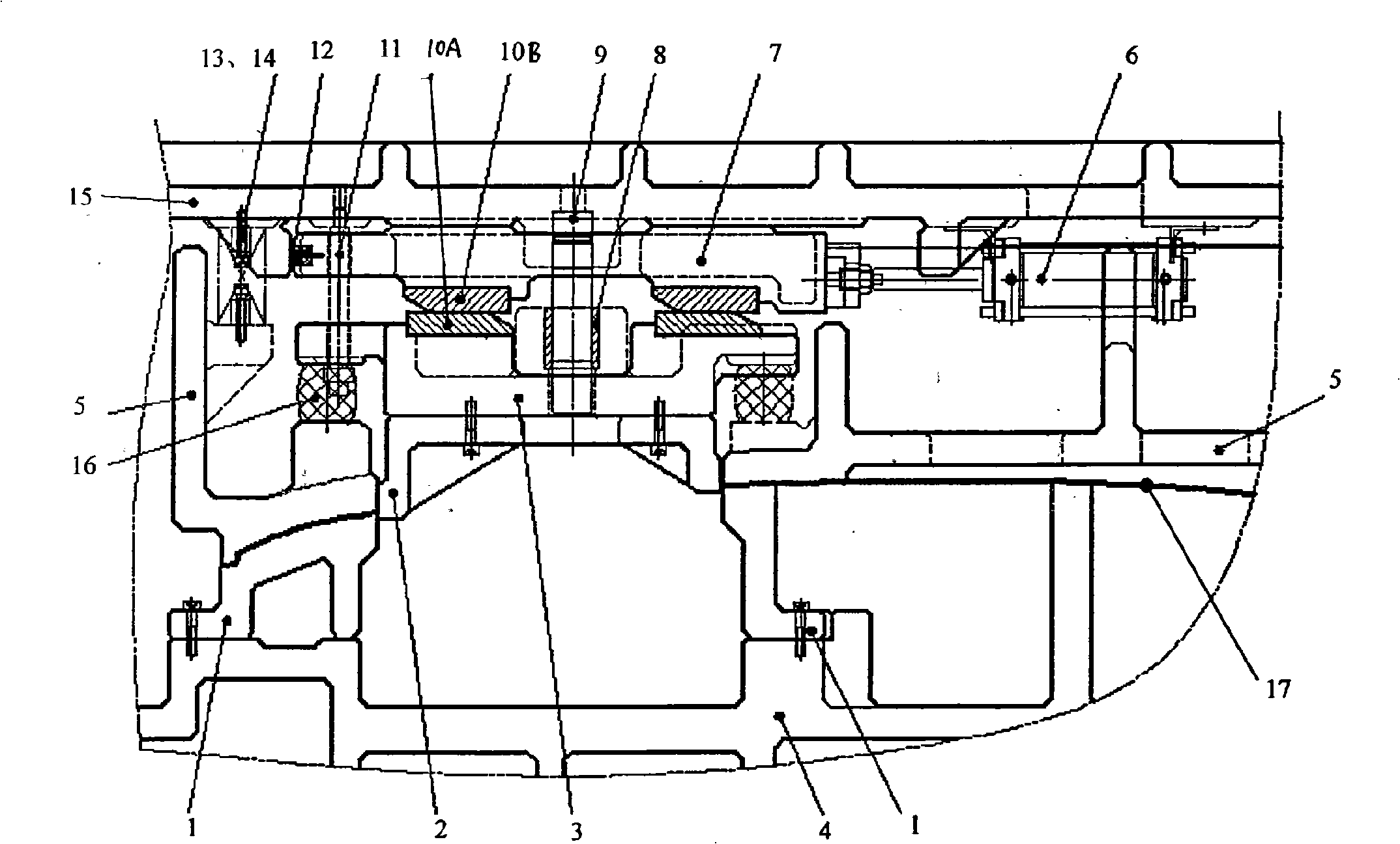 Hole-punching and switching mechanism of mould