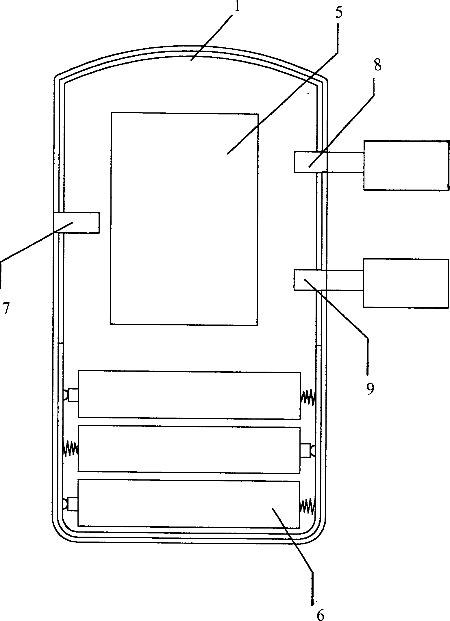 Electric therapeutic, magnetic therapeutic and laser therapeutic instrument