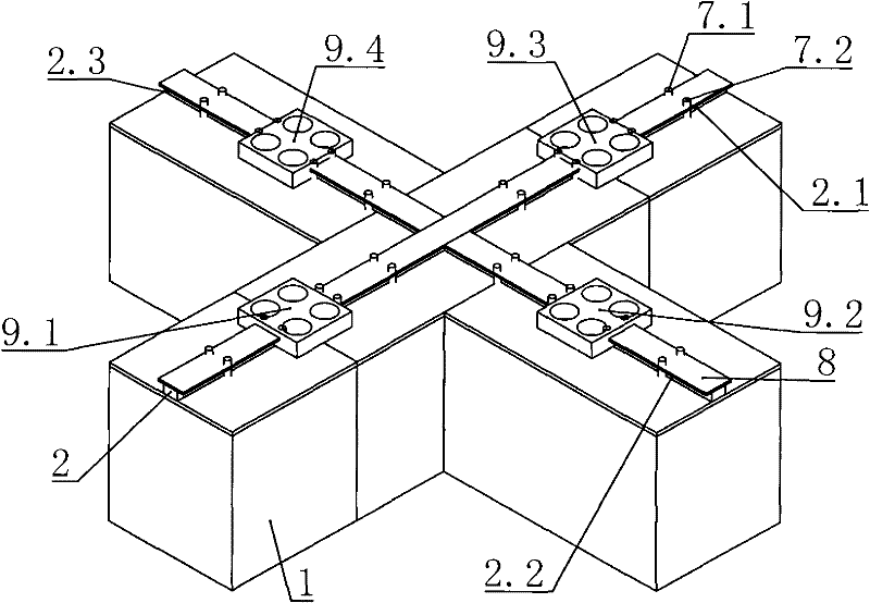 Detachable tower foundation