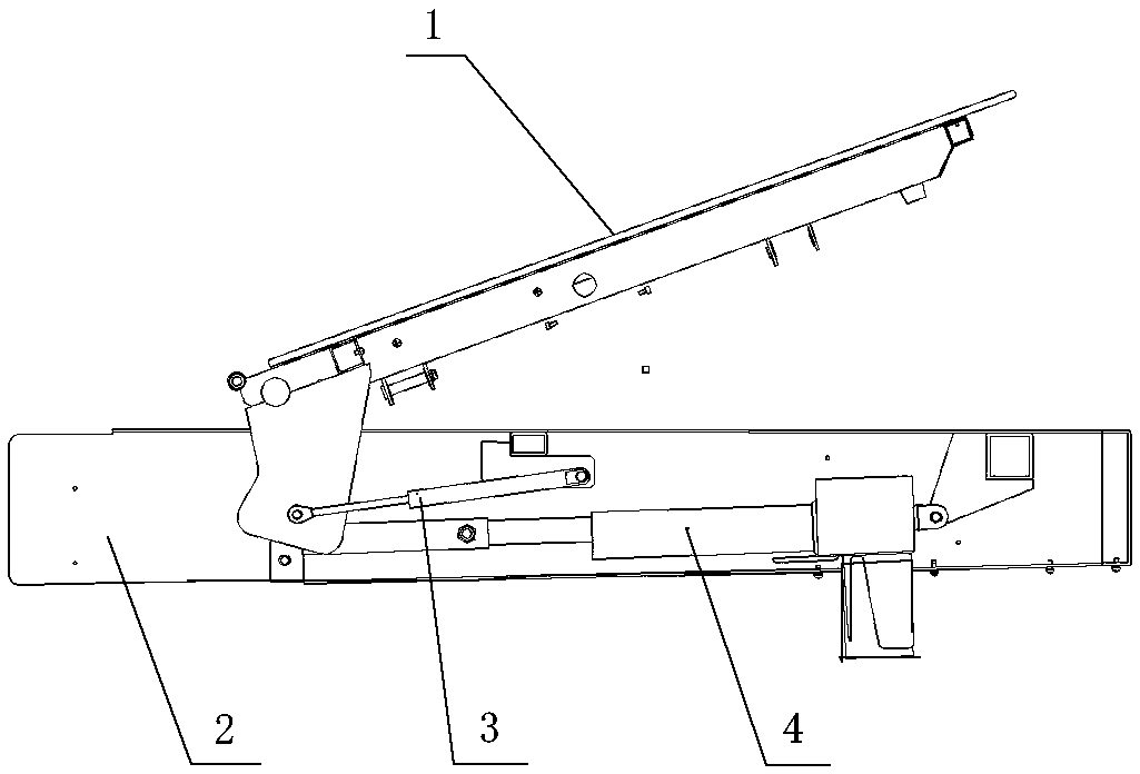 Speed-controllable backboard release device for obstetric bed