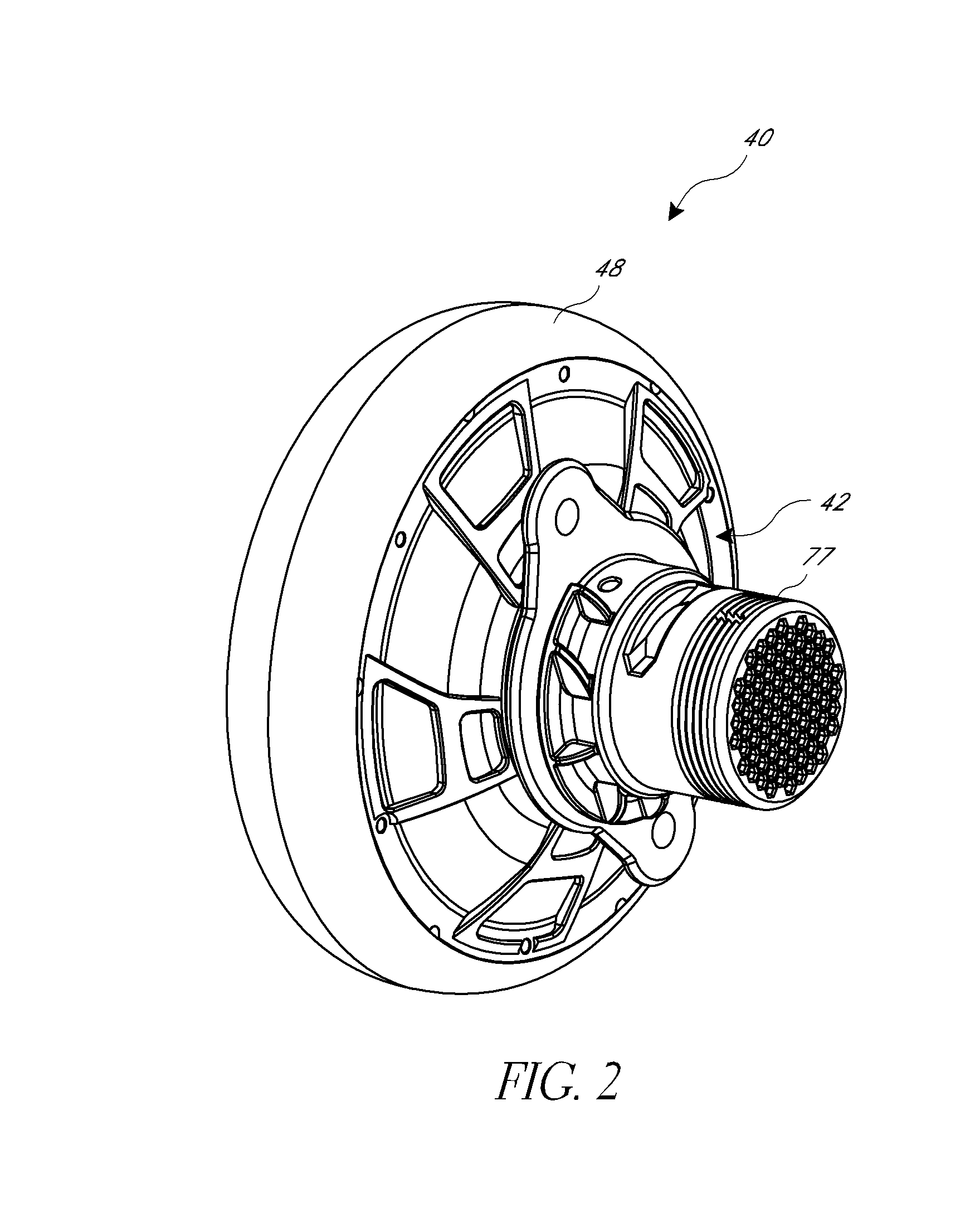 Hub motor arrangement or vehicle with hub motor arrangement