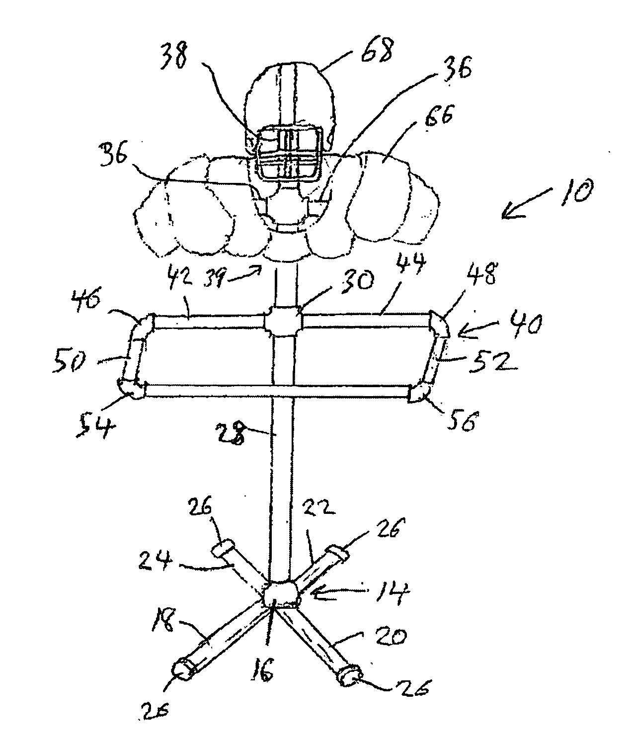 Athletic equipment storage device