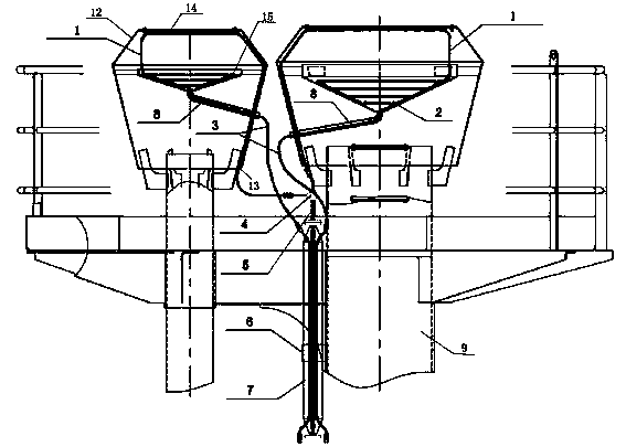 Steam heating pipeline for cold protection for top of exhaust masts of LNG carrier in ice regions