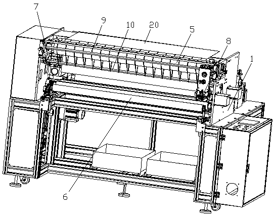 Garment pocket automatic processing integrated machine