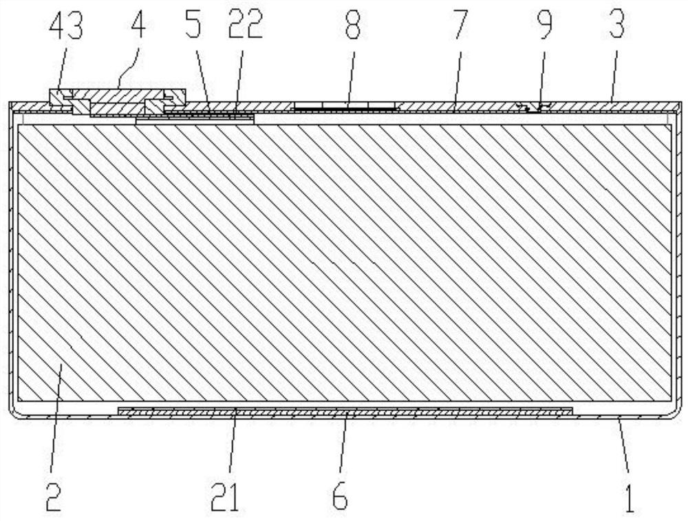 Lithium ion battery structure and tab electric connection method