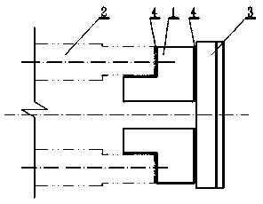 Electrolytic bath cathode steel bar connecting plate structure