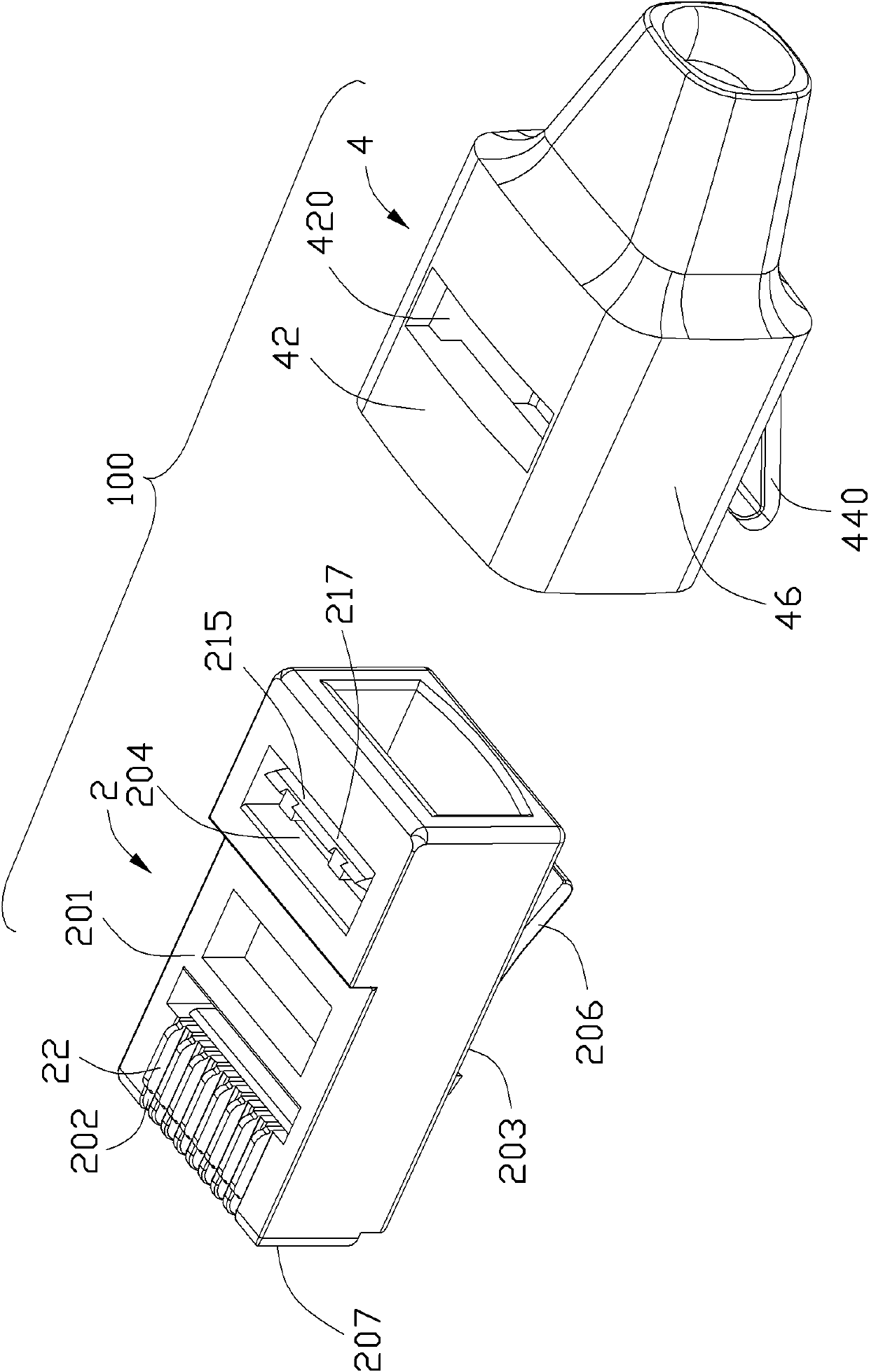 Electric connector component